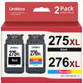 275XL Ink Cartridges for Canon Ink 275 and 276 for  TS3520 TS3522 TS3500 TR4720 TR4700 Printers (2 Pack - Black , Tri-color)