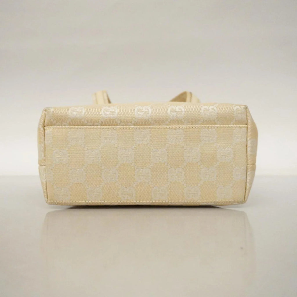 Pre-Owned Gucci Handbag  Canvas 002 1079 Leather Ivory Women's (Good)