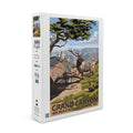 Grand Canyon National Park, Arizona, Elk and Point Imperial (19x27 inches, Premium 500 Piece Jigsaw Puzzle for Adults and Family, Made in )