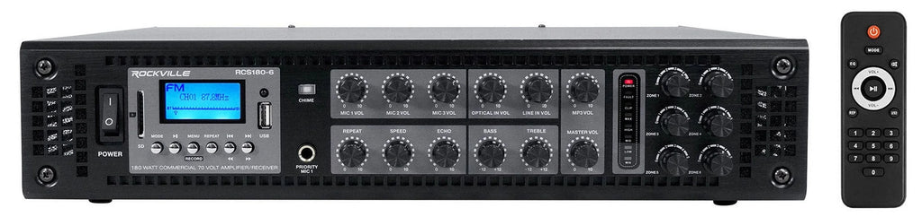 (6)   85M 5.25" Commercial 70v Outdoor Landscape Speakers+Amplifier