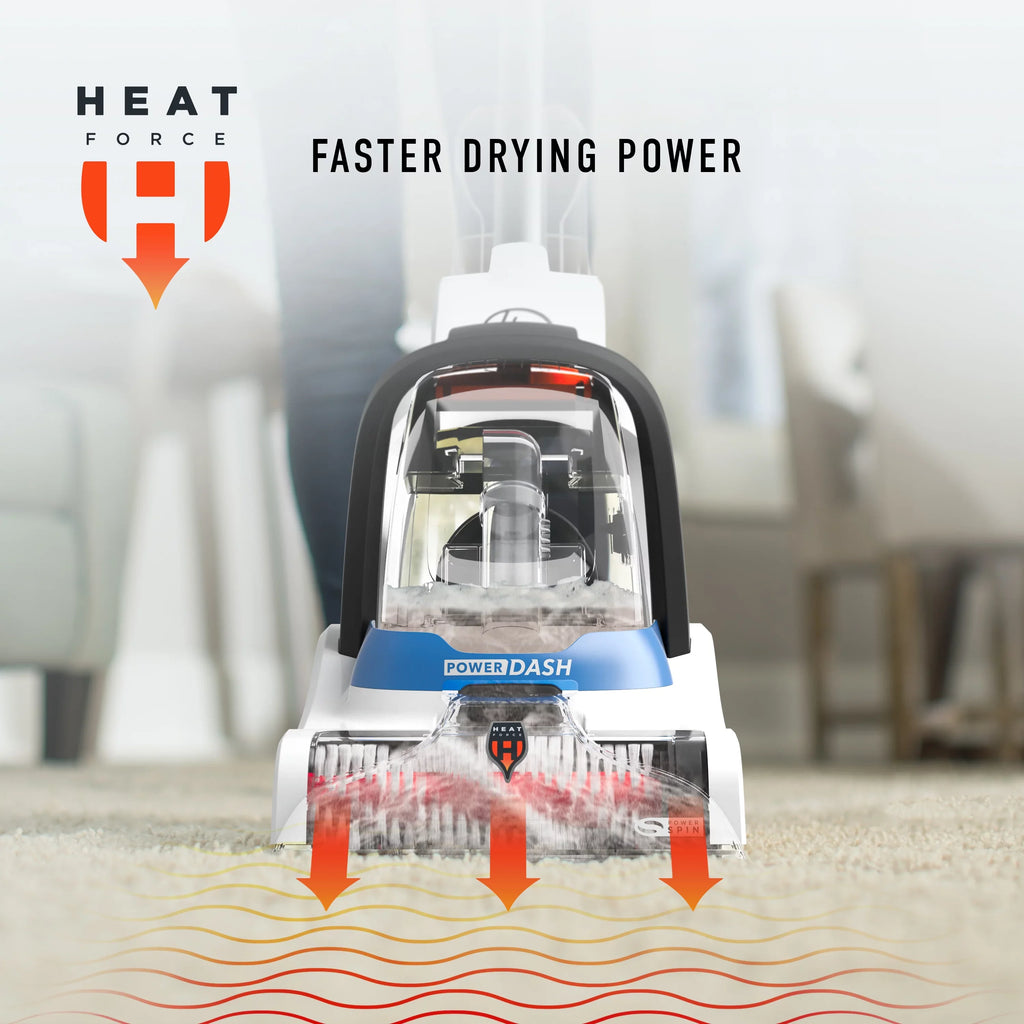 Hoover PowerDash Pet Compact Carpet Cleaner with Antimicrobial Pet Brushes FH50710