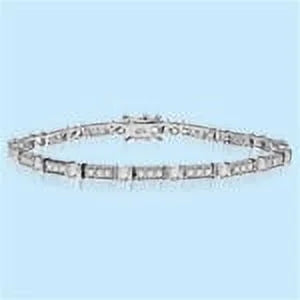 Diamond Essence Designer Bracelet with 6.0 cts.t.w. of Round Brilliant Stones and Melee - WBD8047