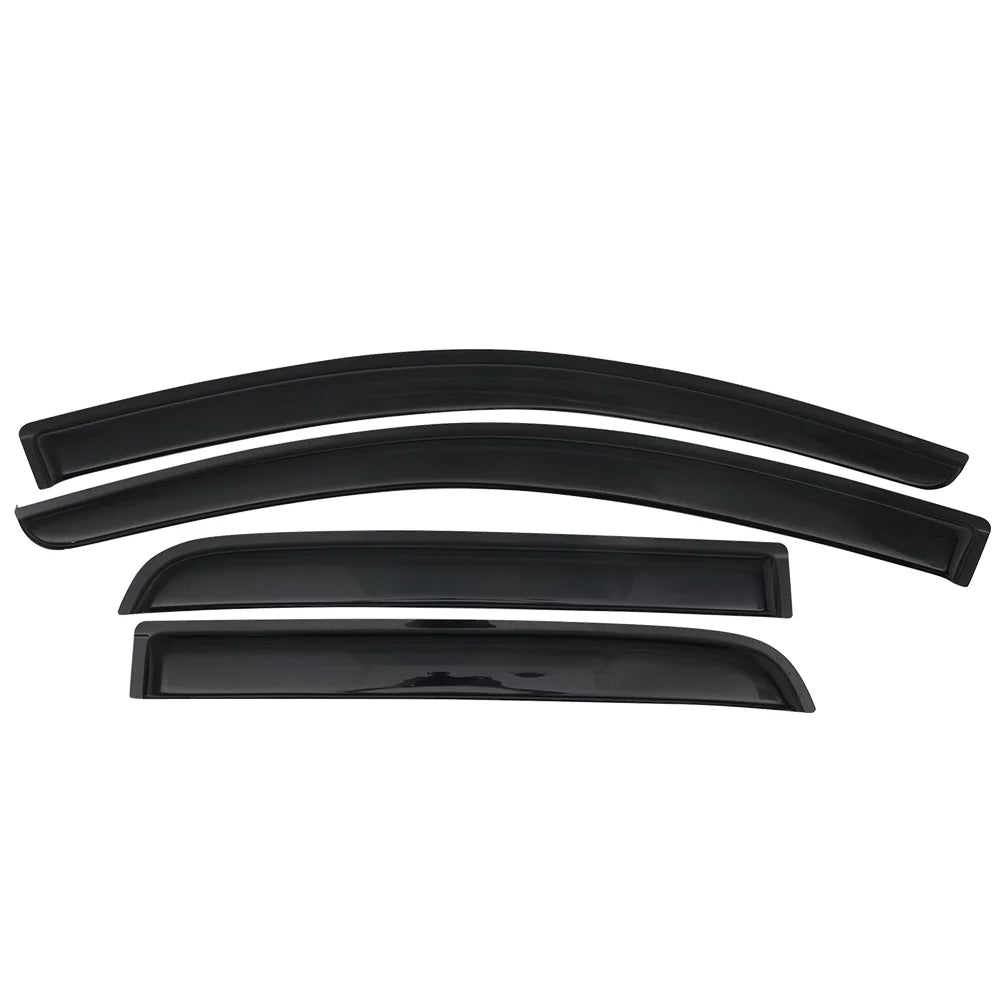 Ikon Motorsports Compatible with 14-23 Mitsubishi Mirage Hatchback Acrylic Window Visors Vent Windshield Deflector Rain Guard 4Pc Set Outside Mount 2014 2015 2016 2017 2018 2019 2020 2021