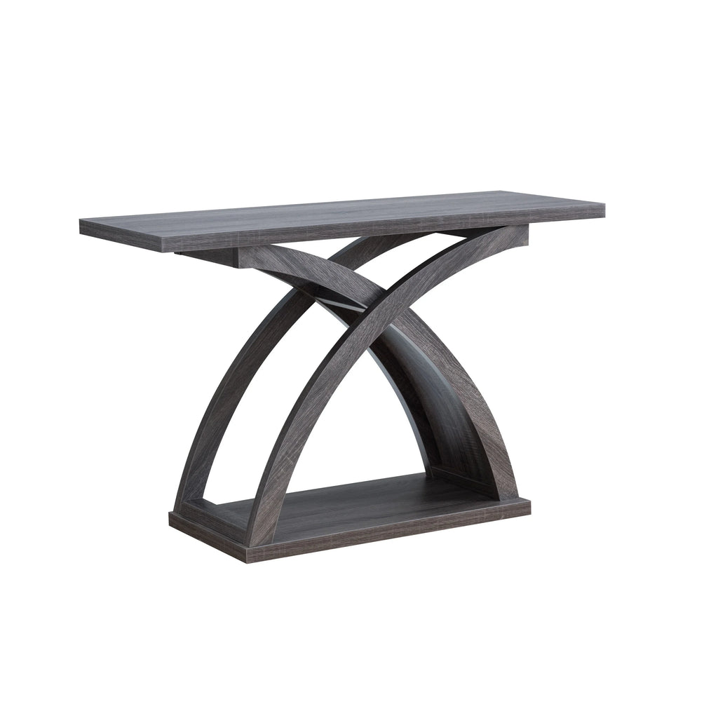 Denhour   Transitional Distressed Grey 47-inch 1-Shelf Sofa Table by