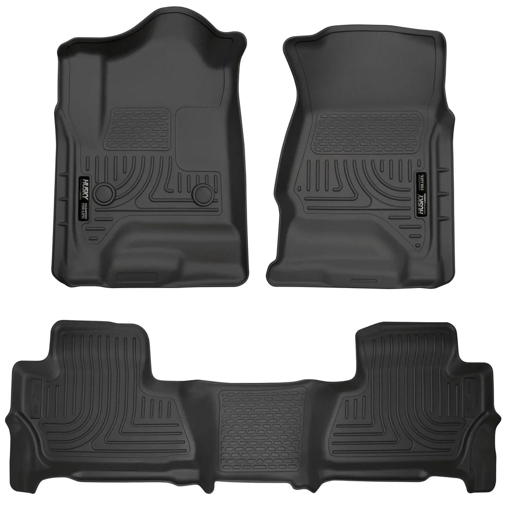 Husky by RealTruck 2015 Chevy/ Tahoe/Yukon WeatherBeater Combo Black Floor Liners