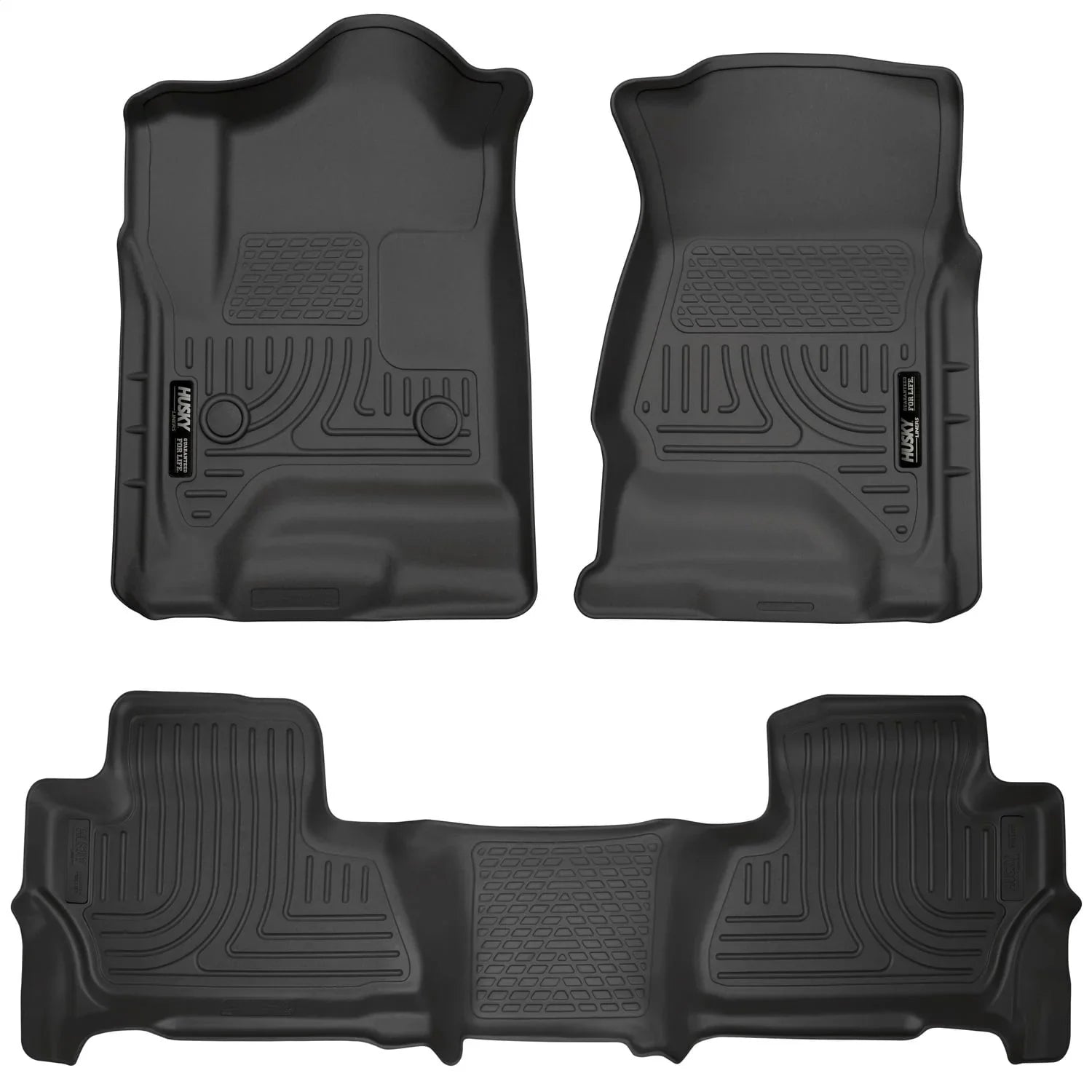 Husky by RealTruck 2015 Chevy/ Tahoe/Yukon WeatherBeater Combo Black Floor Liners