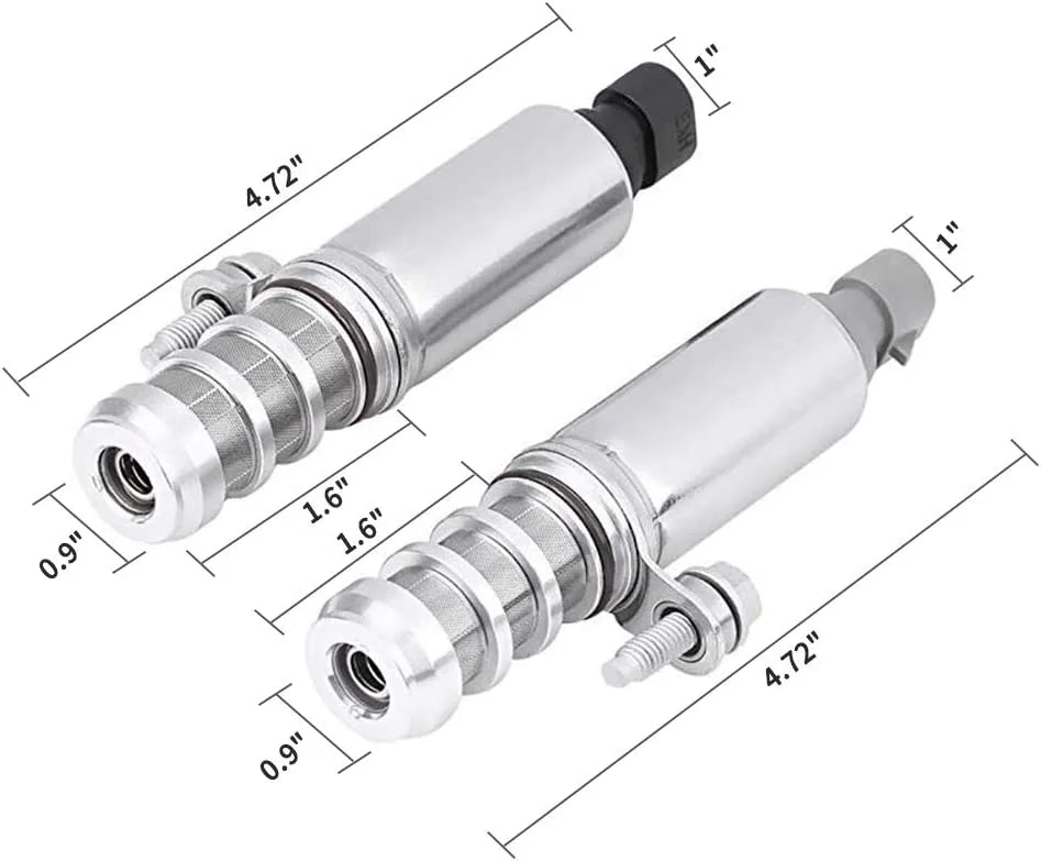 [2 Pcs] Intake + Exhaust Camshaft Position Actuator Solenoids For  Chevy Malibu  Buick Pontiac 2.0L 2.2L 2.4L 12655420 12655421