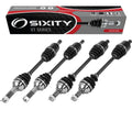 4 pc Sixity  Front Rear Left Right Axles compatible with Honda TRX420FA5 FourTrax Rancher 4x4 Auto   TRX420FA6  2015-2019