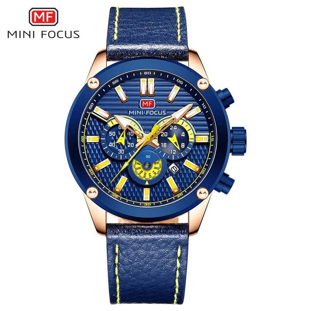 Watch Men Waterproof Black Leather Strap Luxury Brand Fashion Sport Montre Homme Wristwatch Quartz Relogio Masculino