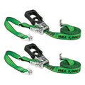 Keeper 8938565 16 ft. Green Tie Down with Ratchet, Pack of 2 - 1000 lbs
