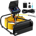 Sewer Camera 32.8FT Cable Pipeline Inspection Camera 4.3 in.   Monitor Pipe Camera Screen Waterproof IP68 Duct Inspection Camera with 6PCS LEDs 8500MAH Lithium Battery,  Function 10M