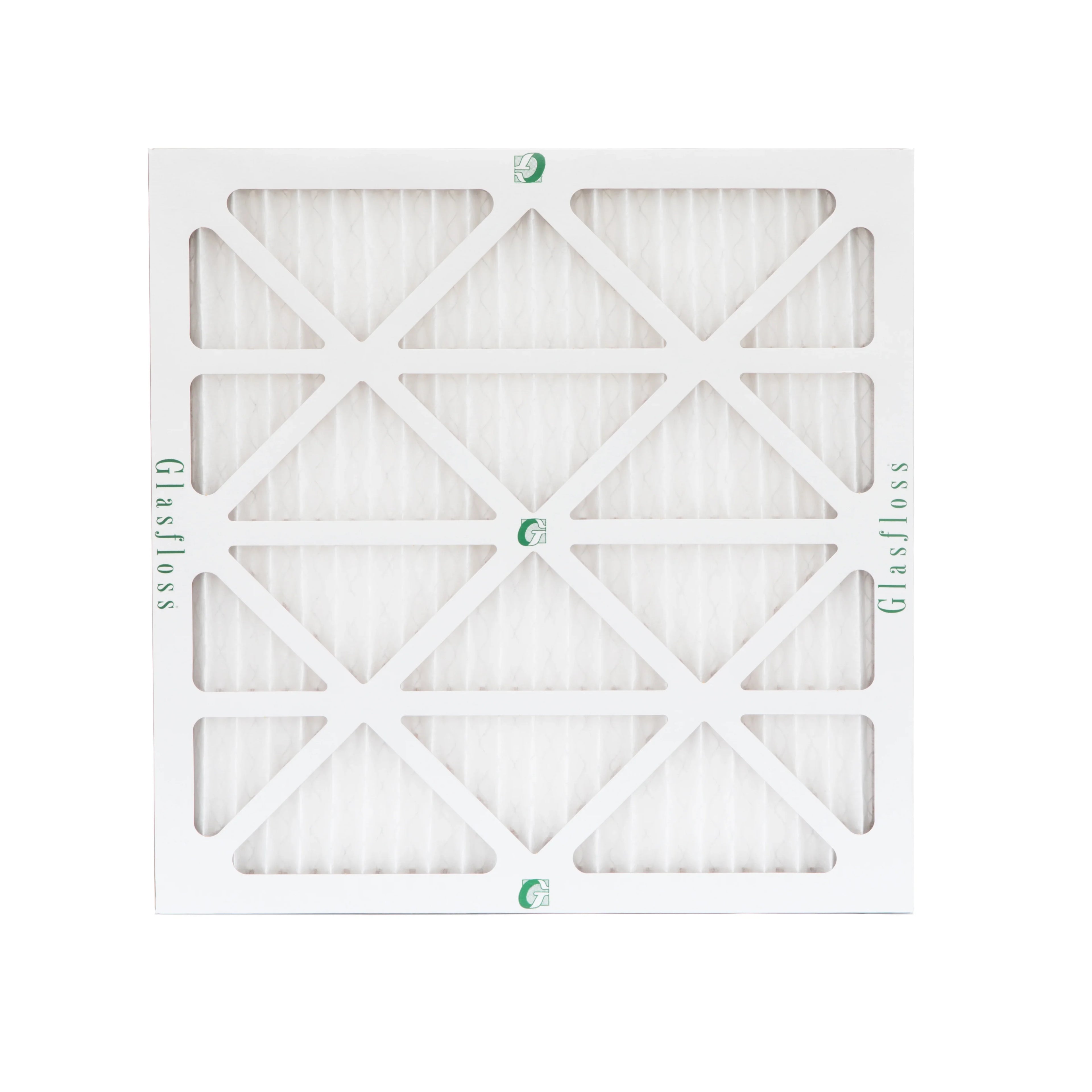 14x14x1  13 Pleated  Furnace Air Filters by Glasfloss Industries. 6 Pack