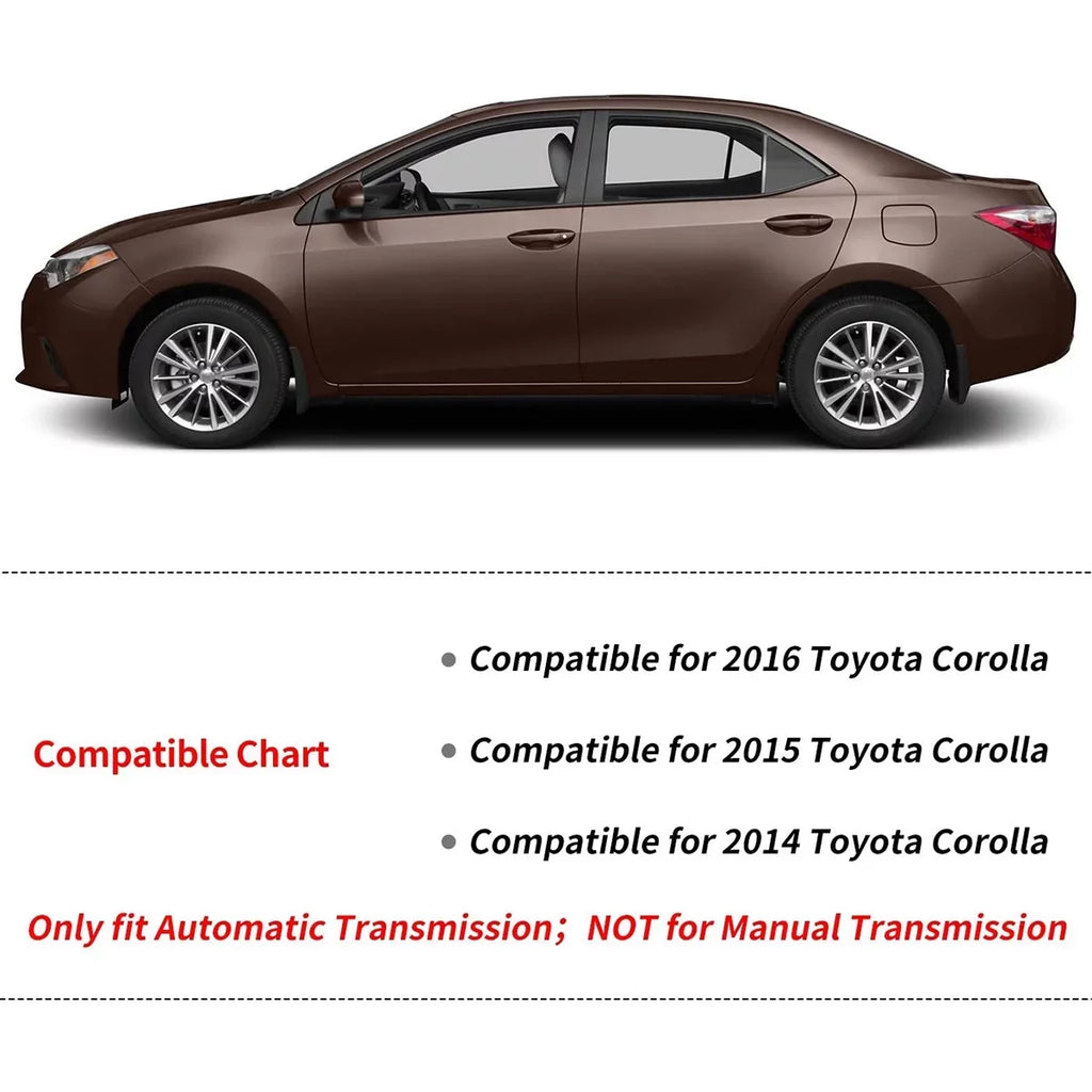 Ledkingdomus  Rubber Front & Rear for 2014 2015 2016 2017 2018 2019 Toyota Corolla Floor Mats Set All-Weather Protection