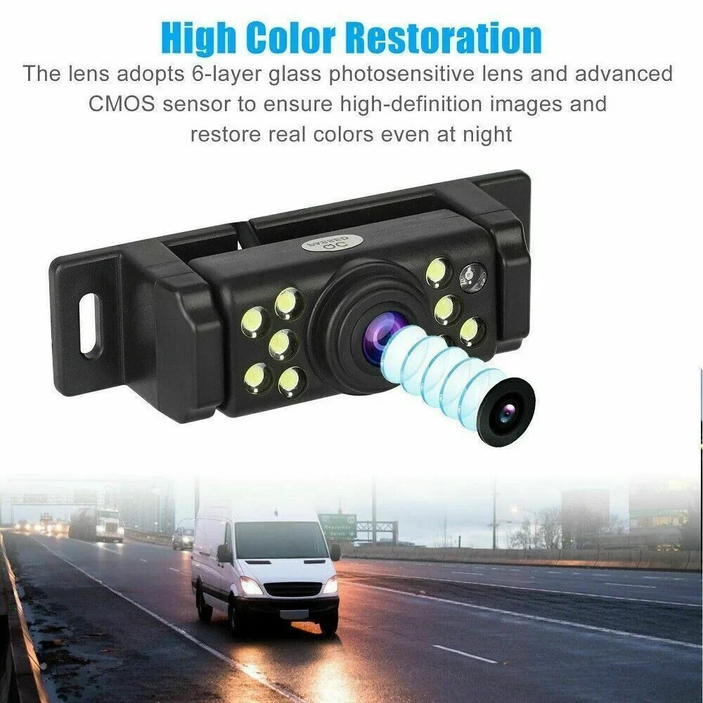 Wireless Car Backup Camera Rear View System  Night Vision + 5" Mirror Monitor