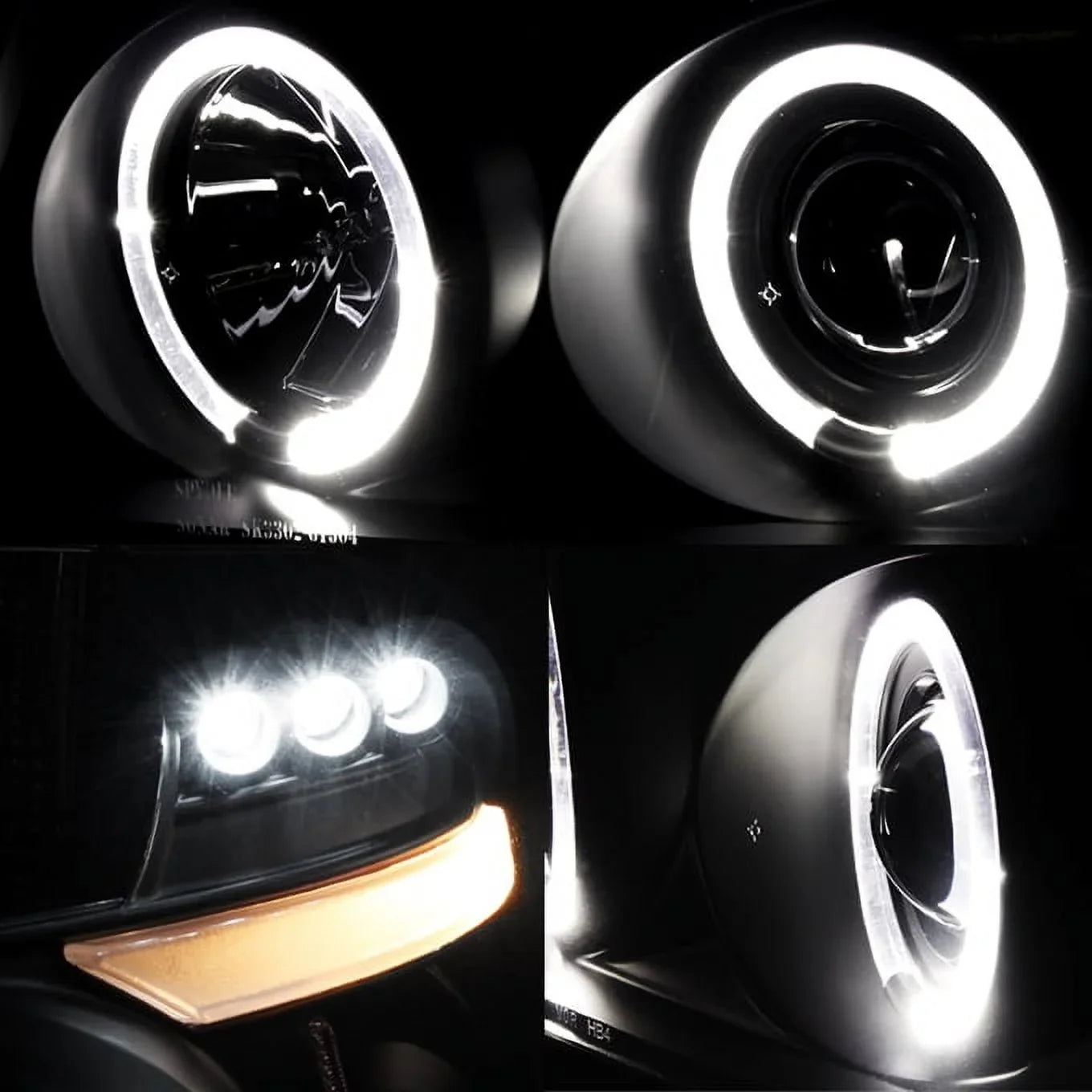 For 04-08 F150 Black Smoke Halo Projector  Headlights + Full  Taillights Fits select: 2004-2008  F150