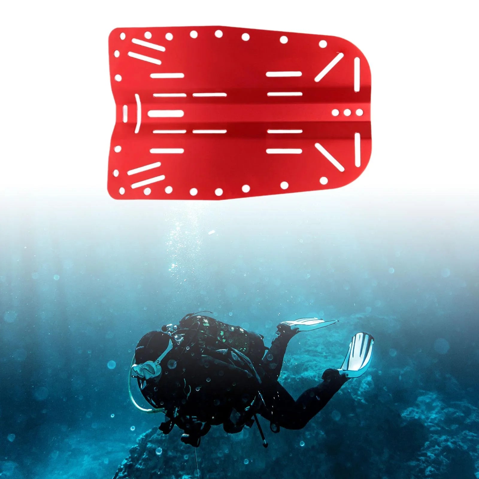 Diver  Gear Universal Lightweight Snorkeling Plate Scuba Diving Backplate