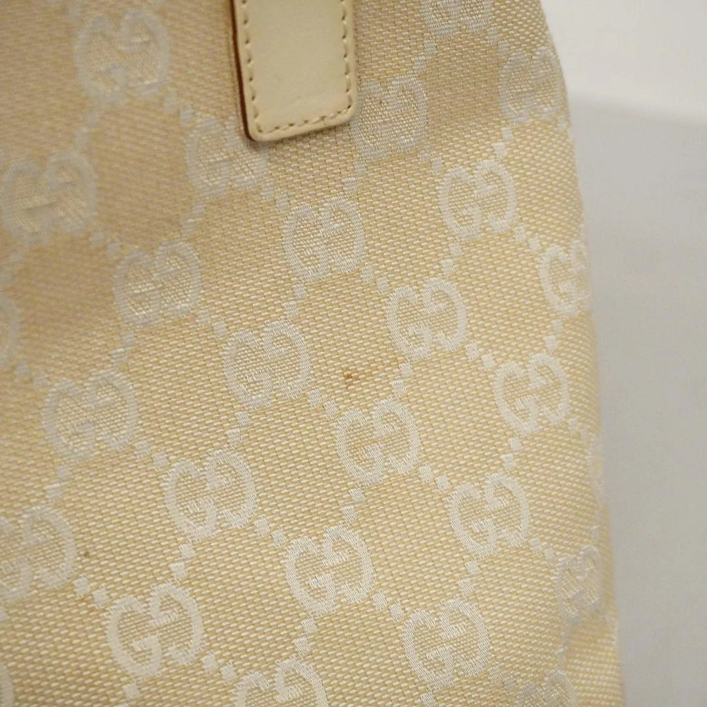 Pre-Owned Gucci Handbag  Canvas 002 1079 Leather Ivory Women's (Good)