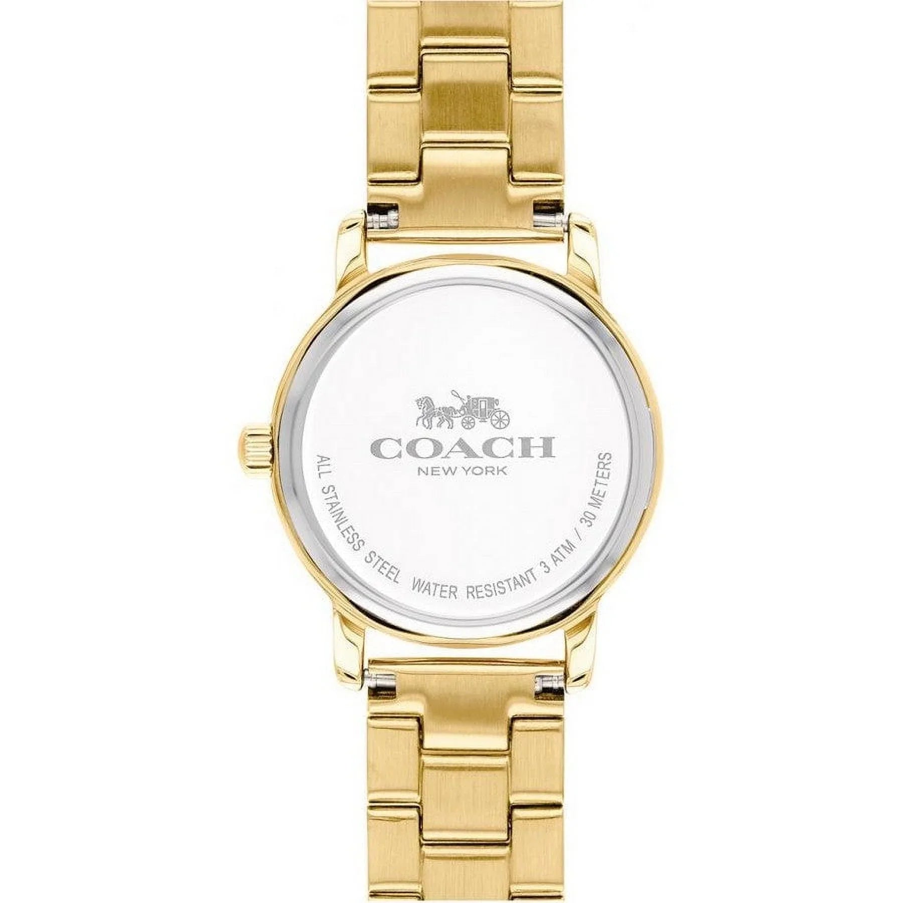 Coach Grand Gold Dial Yellow Gold-tone Ladies Watch 14502976