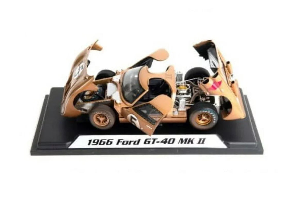 1966 Ford -40   #5 After Race (Dirty Version), Gold - Shelby Collectibles SC430G - 1/18 scale Diecast Model Toy Car