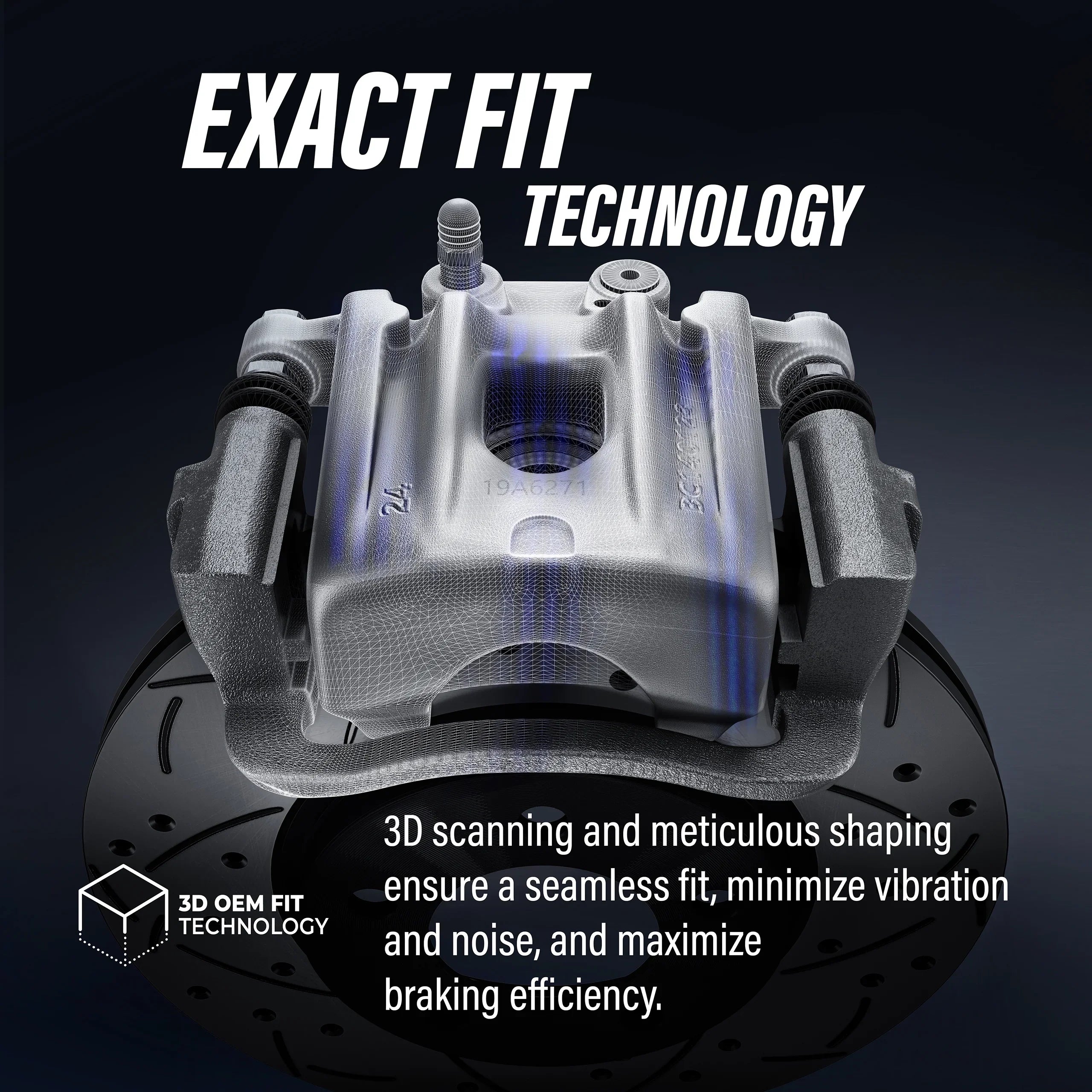 Transit Auto Rear Disc Brake Caliper Coated Rotors And Ceramic Pads Kit For 2012 Ram C/V With Dual Piston Front -100691N