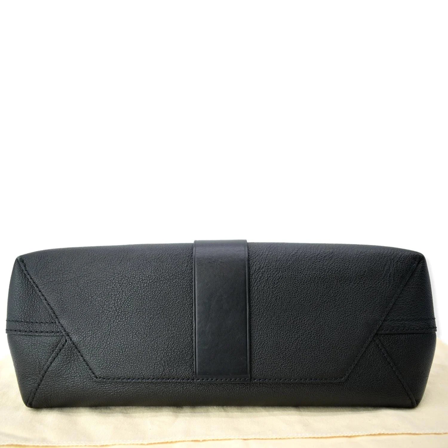 Pre-owned   Very One Handle Monogram Leather Shoulder Bag Black
