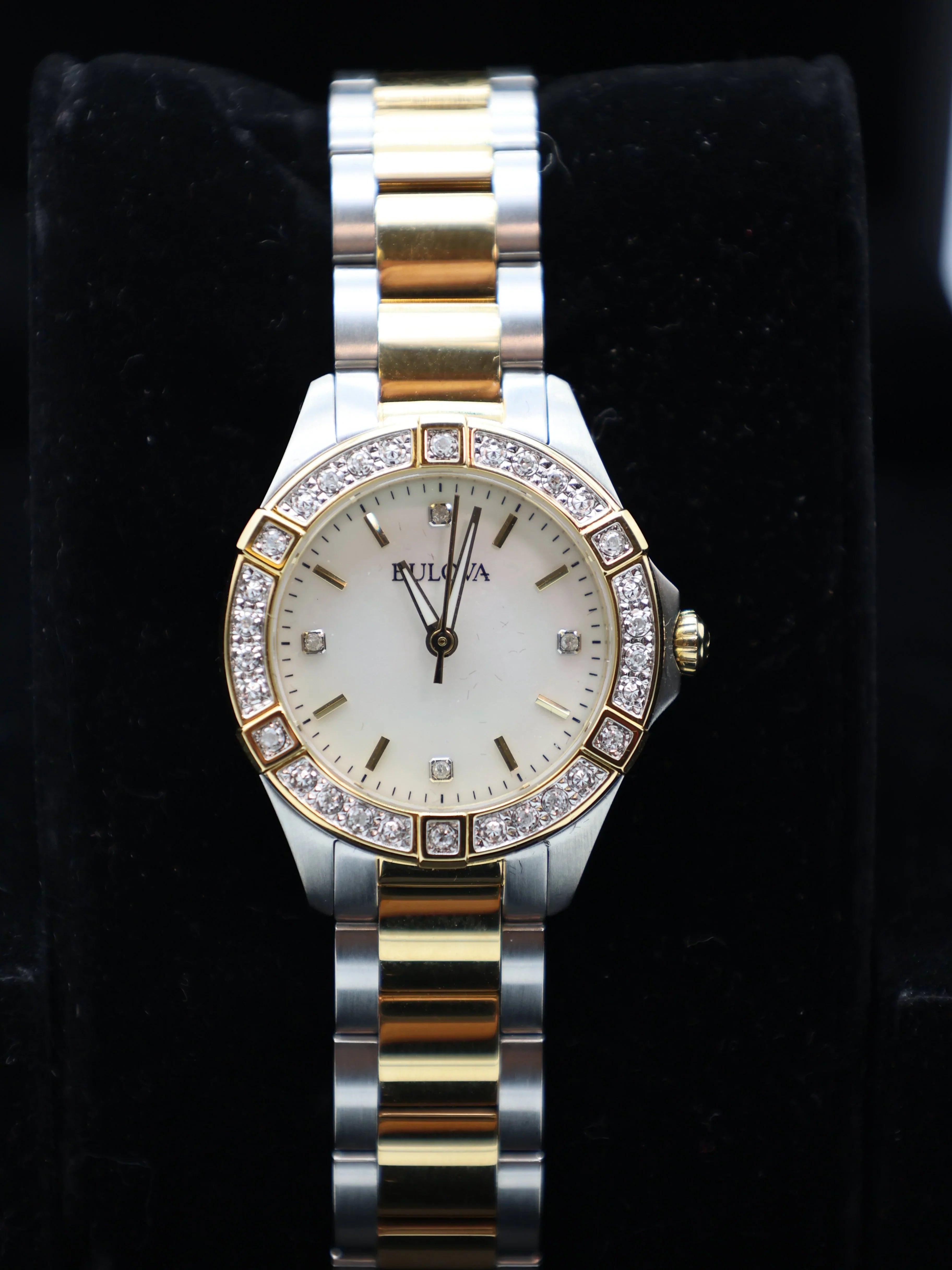 Ladies Two Tone Stainless Steel and Diamond Watch