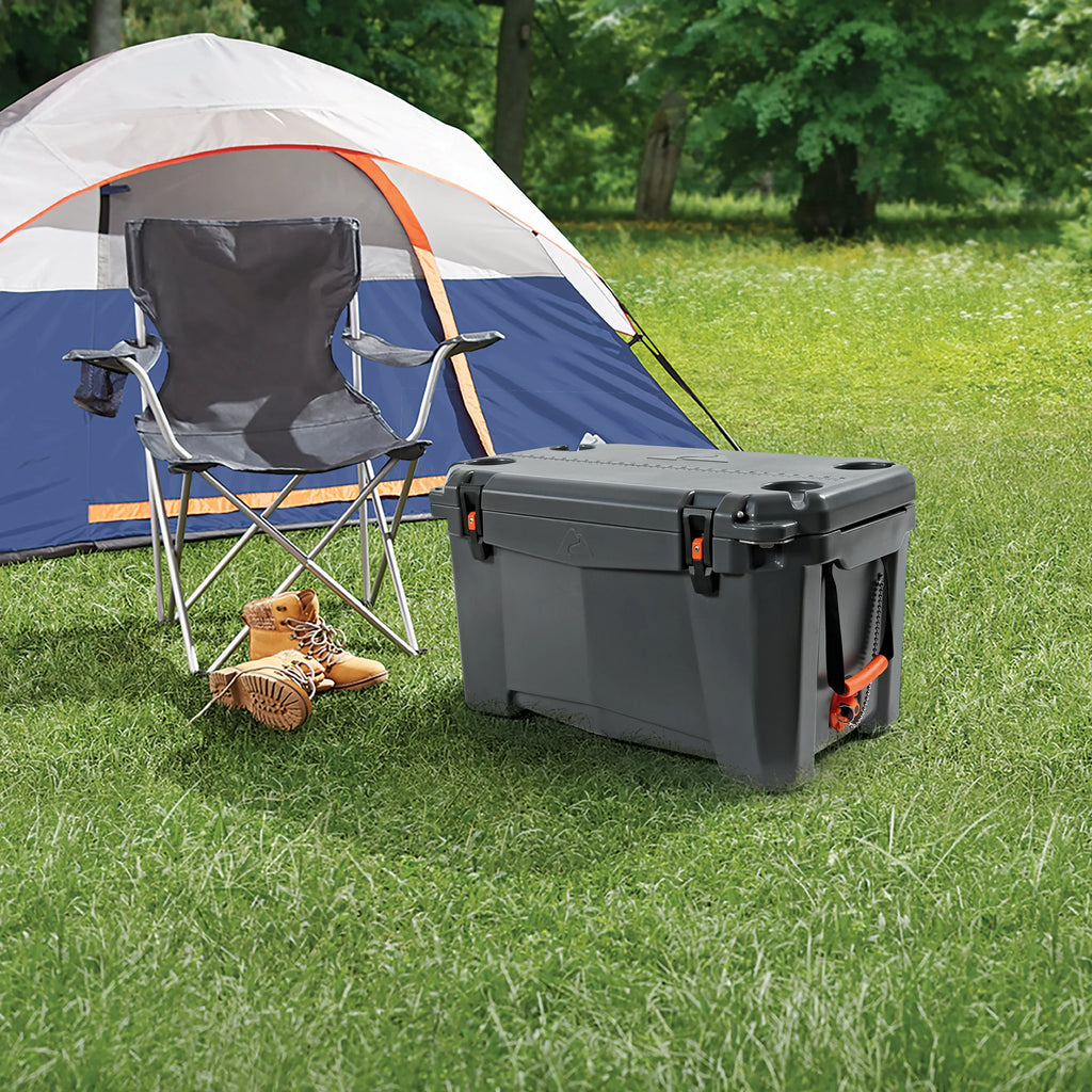 Ozark Trail 52 Quart High Performance Hard Sided Chest Cooler, Gray