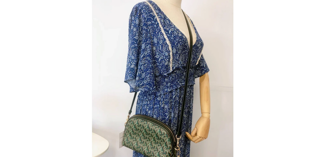 Coach CF343 Madi Crossbody With Coach Monogram Print  Green