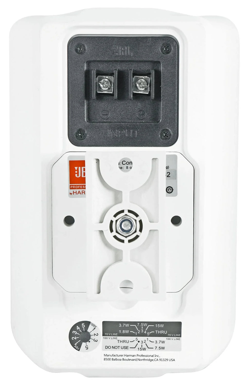 (8)  Control 23-1 White 3" Indoor/Outdoor 70v Commercial Wall Speakers + Amp