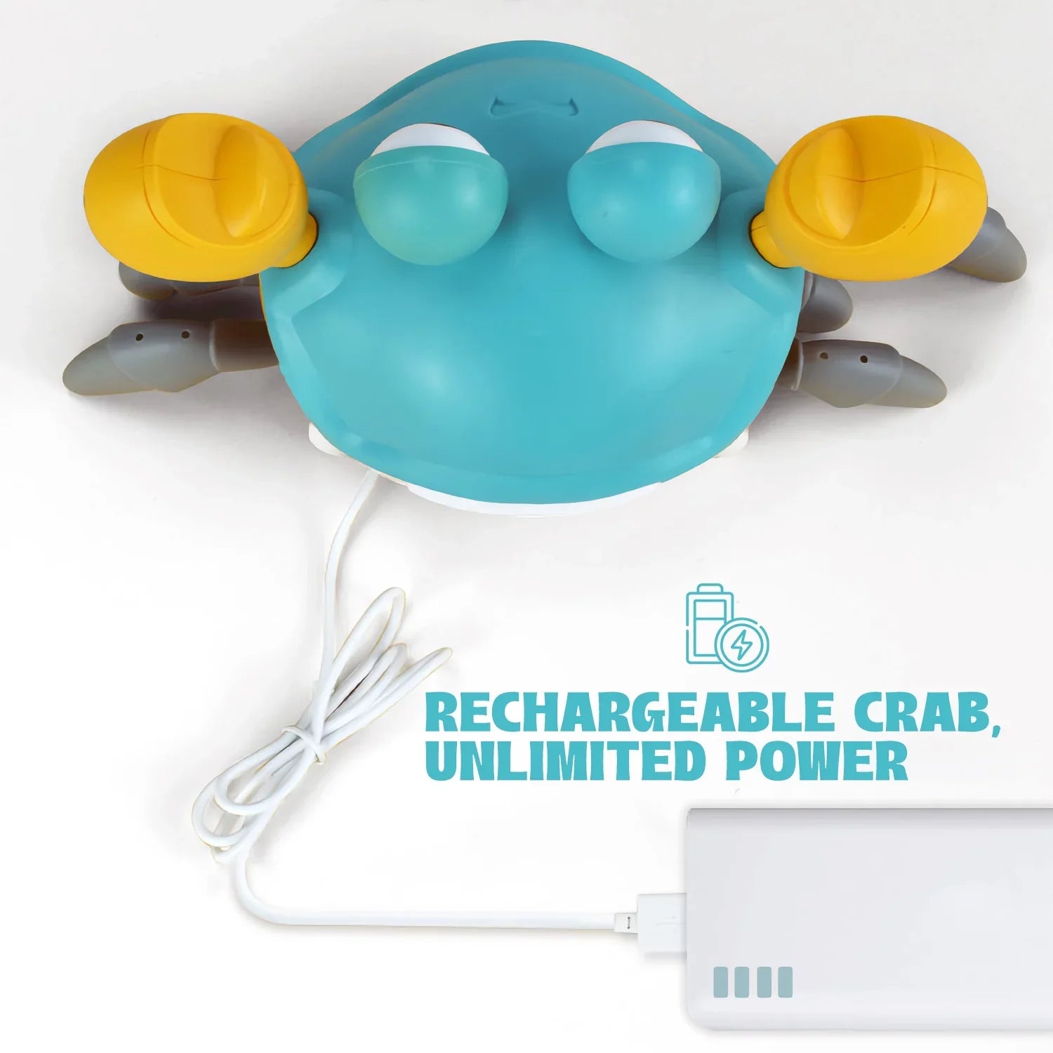 Aretha Cute & Sensory Crawling Crab With Music And Light For Little Kids 6-12 Years And Toddlers 0-6 Months Tummy Time, Learning Crawl And Cognitive Development - Kids Favorite Gift