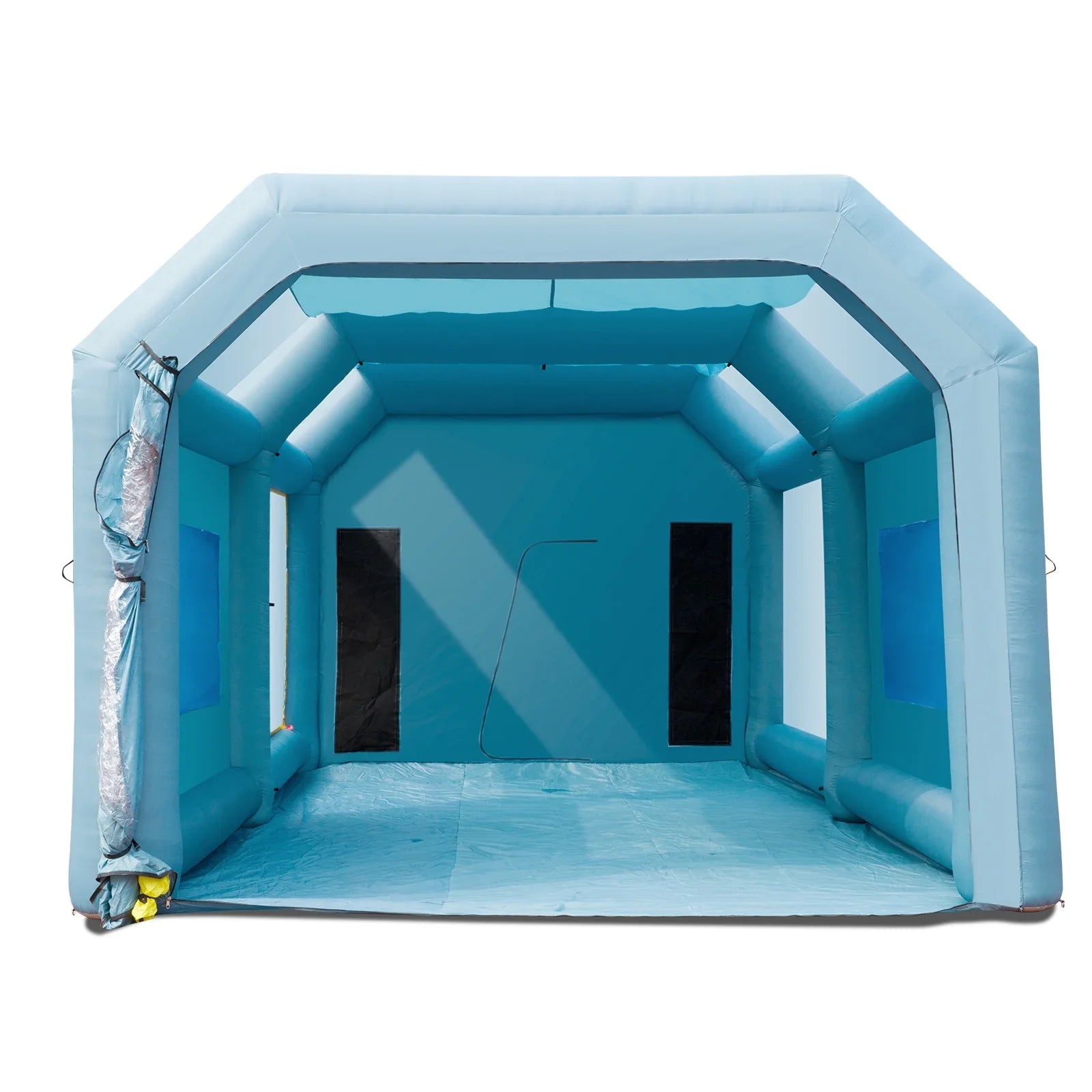 Inflatable Paint Booth 26x15x11ft Inflatable Spray Booth Car Paint Tent with 750W+950W Filter System Blower