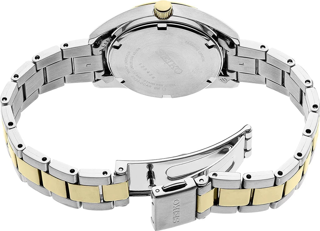 Seiko Neo Classic Quartz Gold Dial Two-tone Ladies Watch SUR354P1