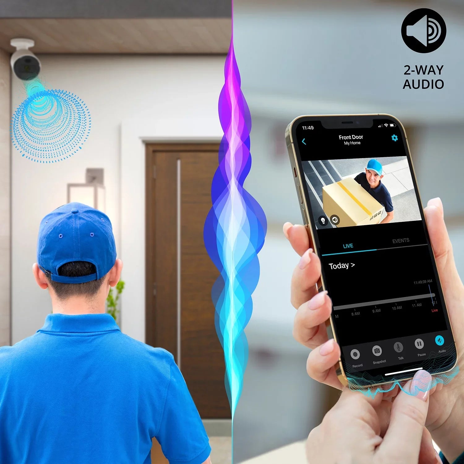 Night Owl Wi-Fi  4K  Camera with 2-Way Audio