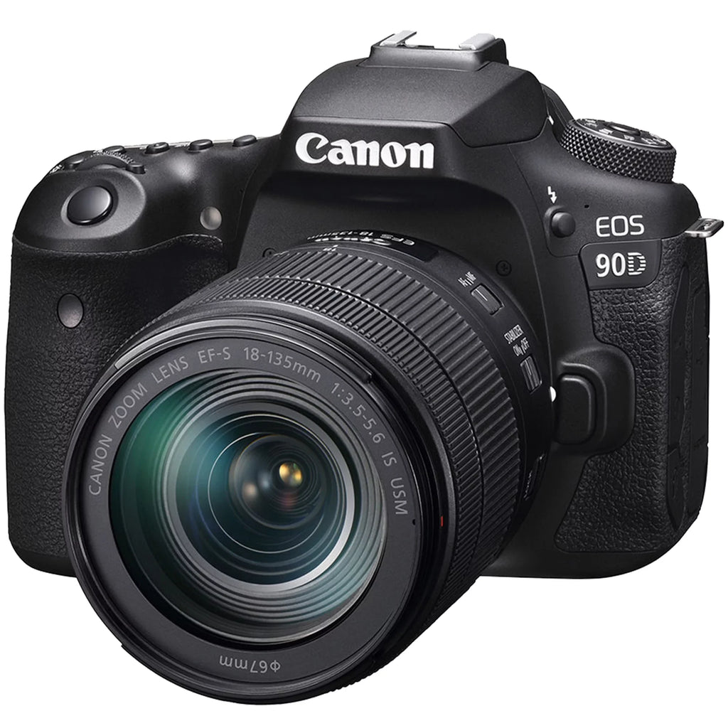 Canon  90D  Camera with 18-135mm   Lens + SanDisk 32GB Memory Card + ZeeTech Accessory Bundle
