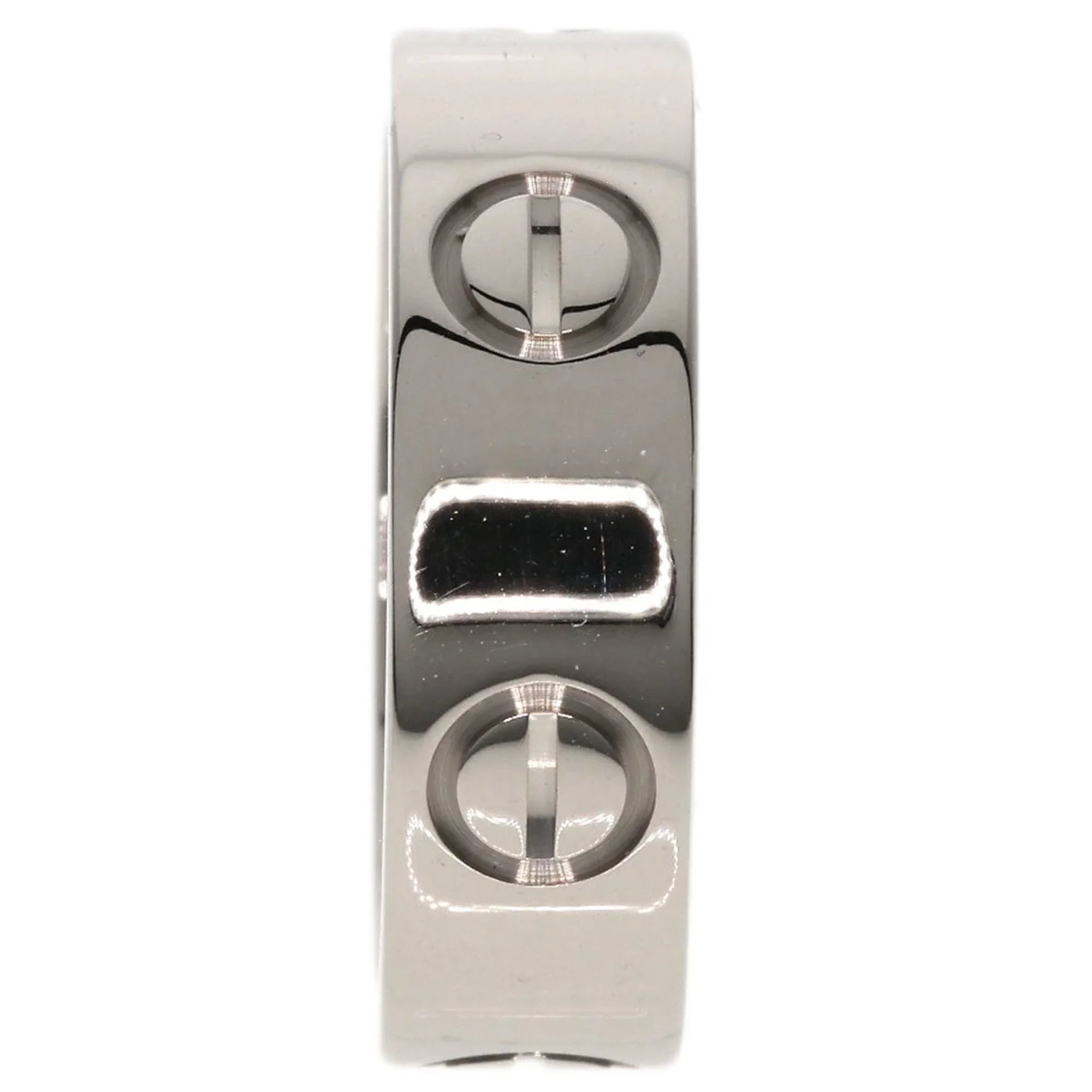 Pre-Owned Cartier Love Ring #49 Ring, K18 White Gold, Women's  (Good)
