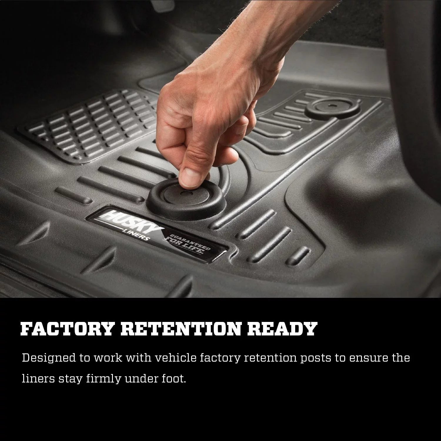 Husky by RealTruck 2015 Chevy/ Tahoe/Yukon WeatherBeater Combo Black Floor Liners