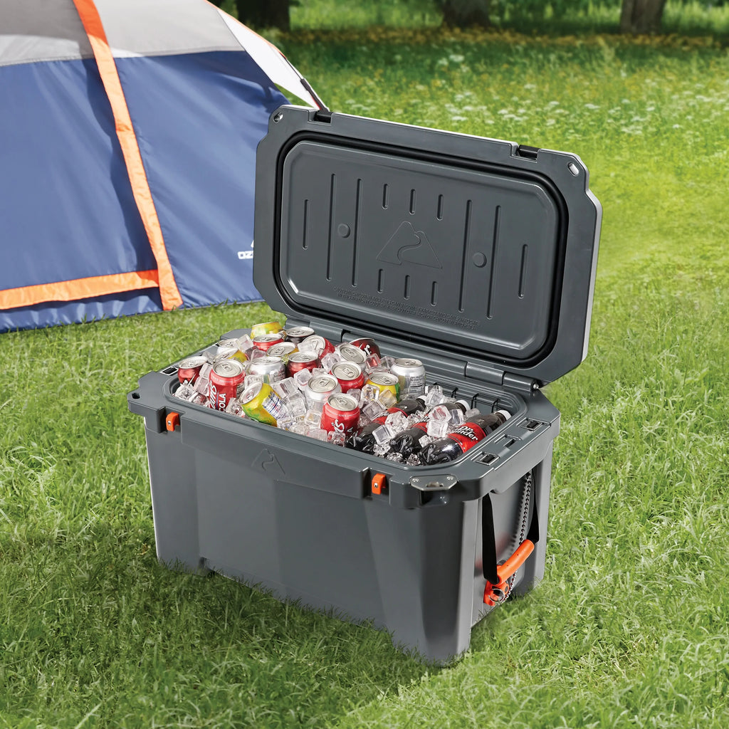 Ozark Trail 52 Quart High Performance Hard Sided Chest Cooler, Gray