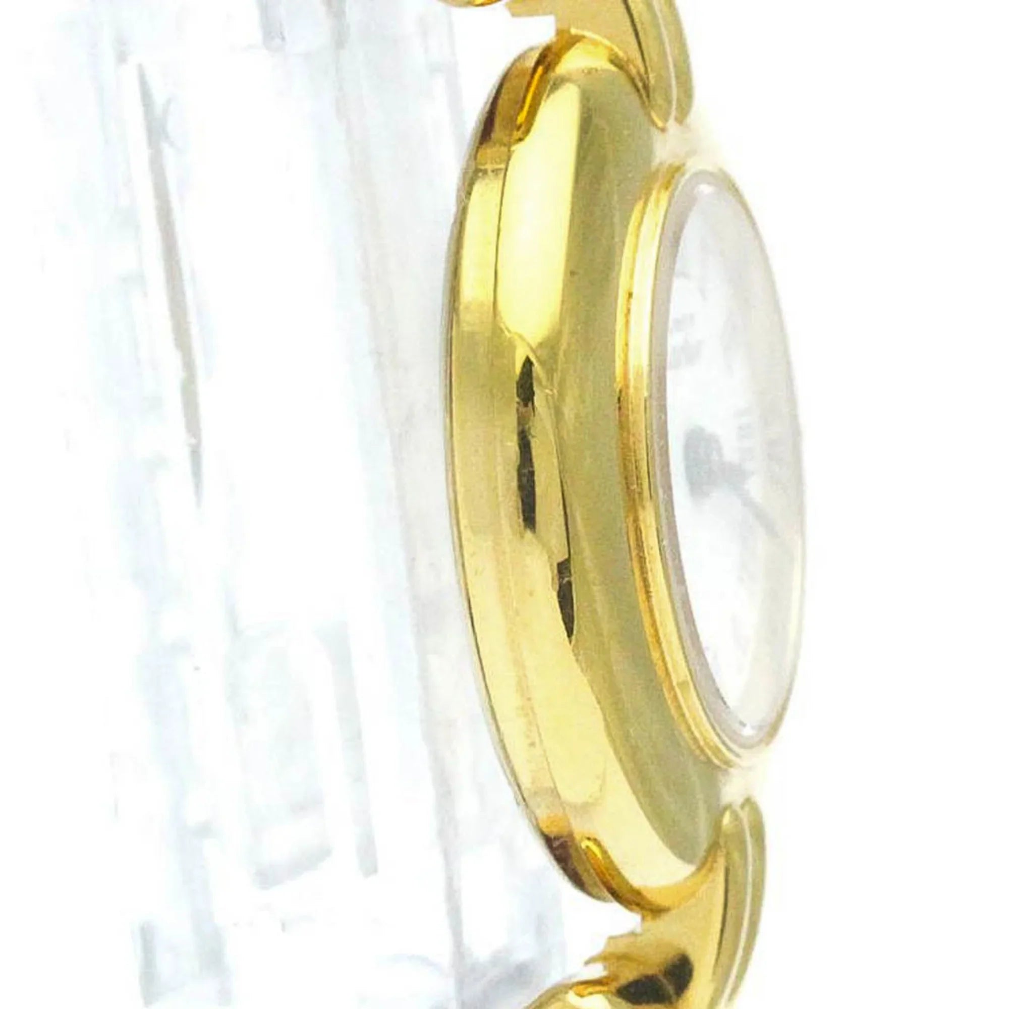 Pre-Owned  Must Colisee Gold Plated Leather Quartz Ladies Watch BF568960 (Good)