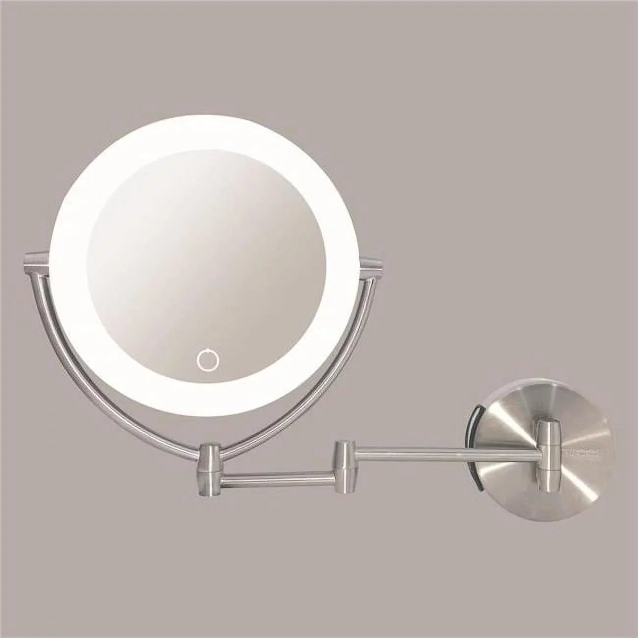 Rucci M1000 13.5 in. 1x & 10x Magnifying Lighted Makeup Vanity Mirror with 3 Touch, 3 Tones,  Adapter & Battery