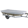 Oceansouth Boat Cover Jon Boat Style - Heavy Duty Water Repellent Fabric up to 10