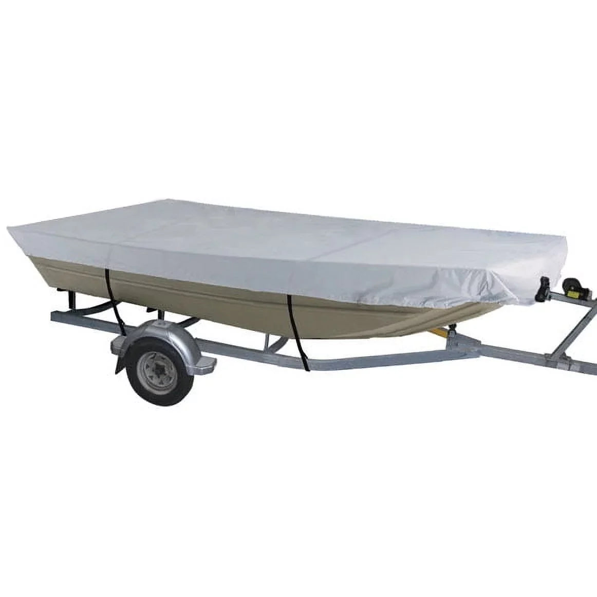 Oceansouth Boat Cover Jon Boat Style - Heavy Duty Water Repellent Fabric up to 10