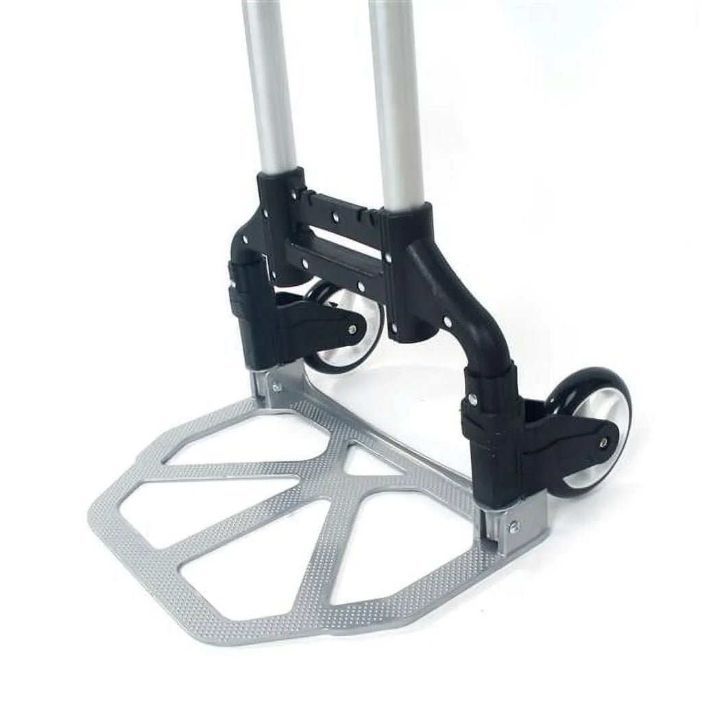 Portable foldable telescopic trolley trolley luggage cart black Portable Folding Collapsible Aluminum Cart Dolly Push Truck Trolley Black