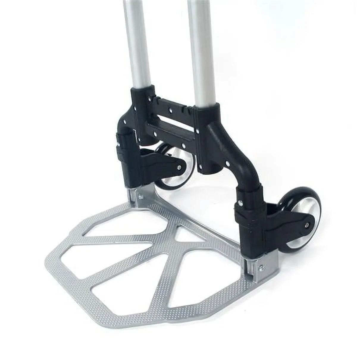 Portable foldable telescopic trolley trolley luggage cart black Portable Folding Collapsible Aluminum Cart Dolly Push Truck Trolley Black
