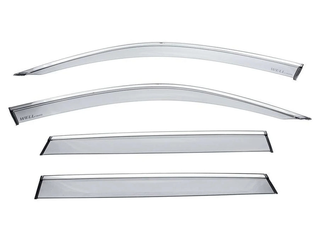 Wellvisors Side Window Visors Wind Deflectors Rain Guard With Chrome Trim for 2019 2020 2021 2022 2023 2024  X5 / G05 3-847BM015