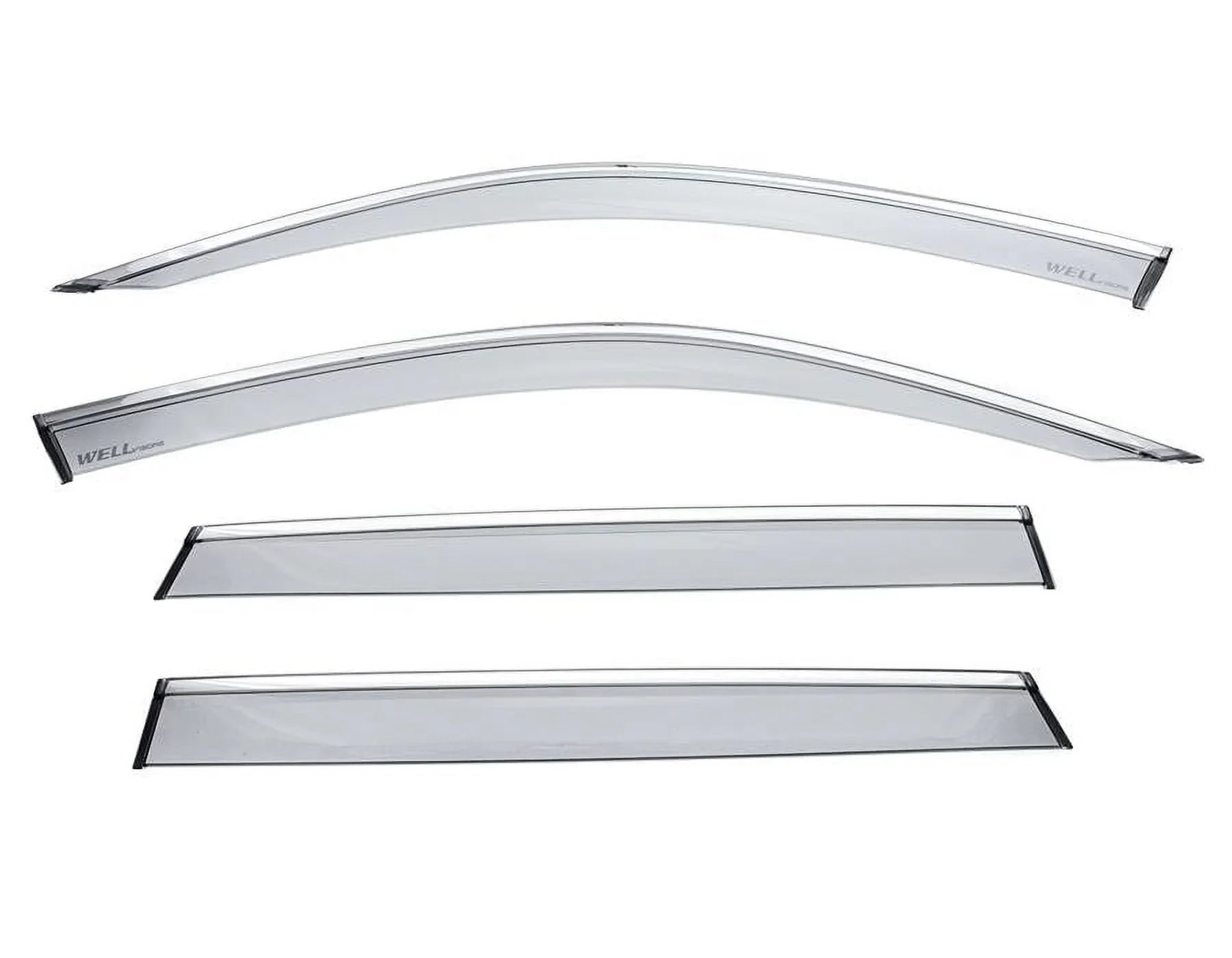 Wellvisors Side Window Visors Wind Deflectors Rain Guard With Chrome Trim for 2019 2020 2021 2022 2023 2024  X5 / G05 3-847BM015