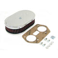 [56-1160] Custom Air Filter.K&N Custom Racing Air Filter -  7in x 4 1/2 Oval 1 3/4in H
