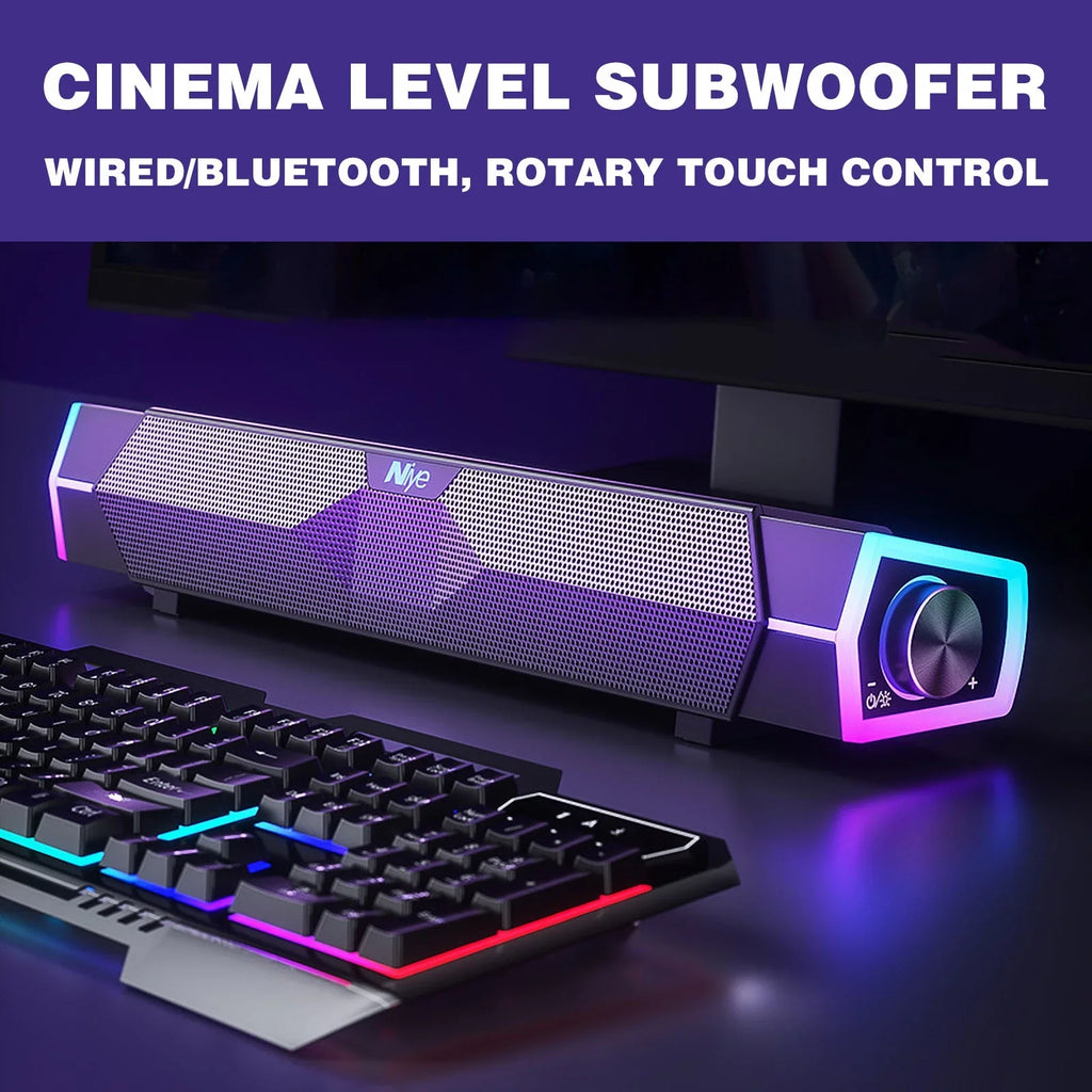Kcavykas Bluetooth Speaker Bluetooth Speaker Soundbar Computer Speaker Dual Speaker Speaker Subwoofer Cinema Level Surround Sound Clearance Items