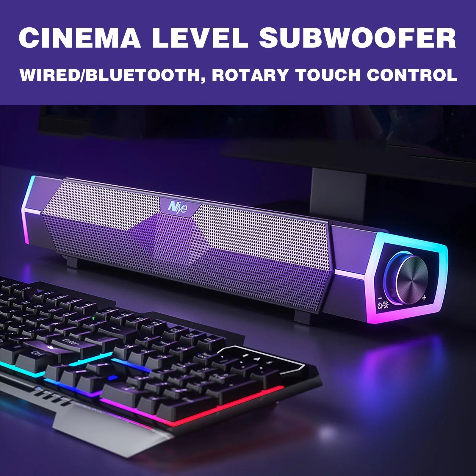 Kcavykas Bluetooth Speaker Bluetooth Speaker Soundbar Computer Speaker Dual Speaker Speaker Subwoofer Cinema Level Surround Sound Clearance Items