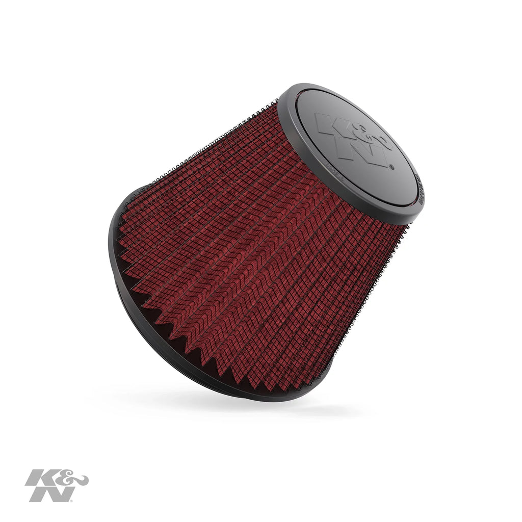 K&N Universal Clamp-On Engine Air Filter: Washable and Resuable: Round Tapered; 6 in (152 mm) Flange ; 6 in (152 mm) Height; 7.5 in (191 mm) Base; 4.5 in (114 mm) Top , -1048