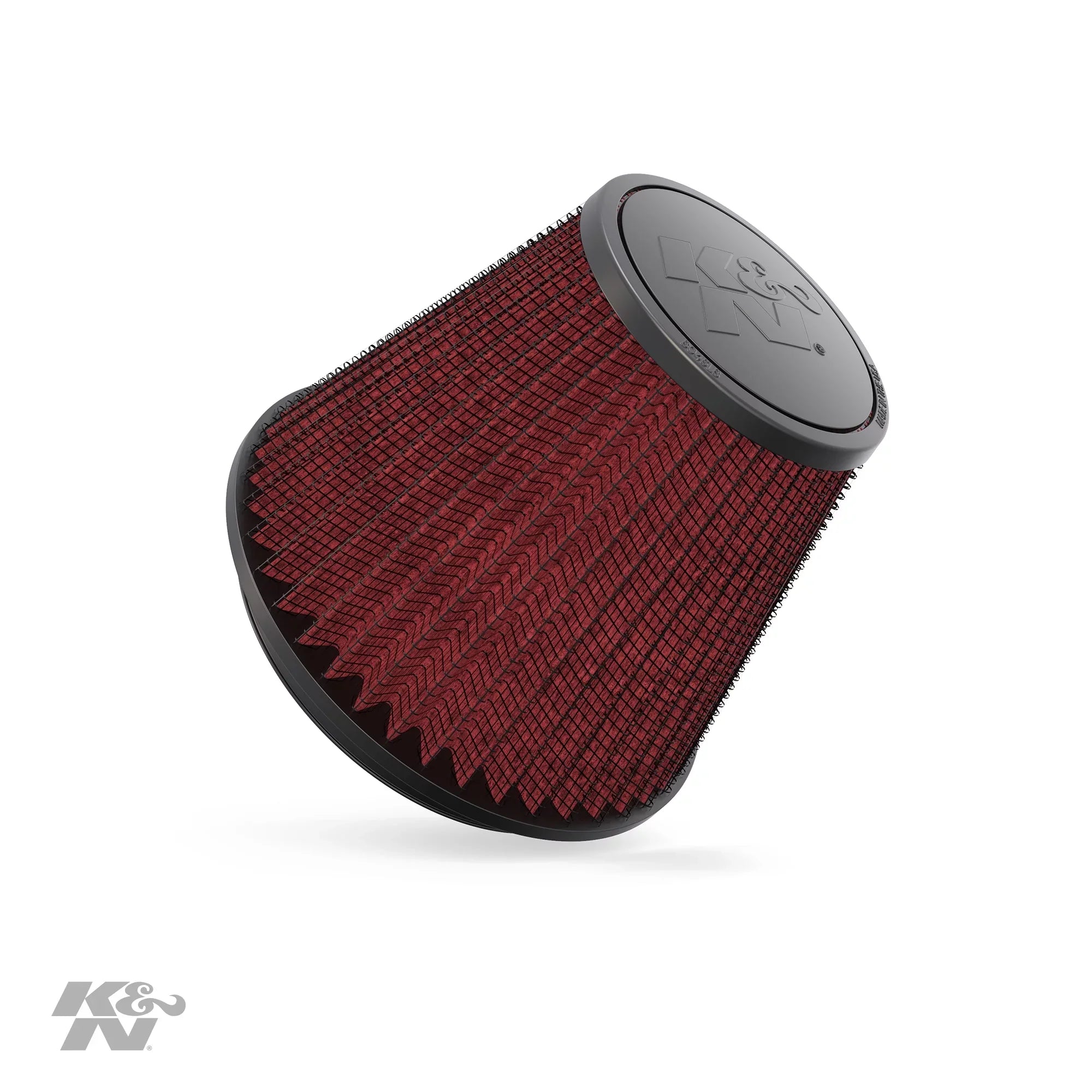 K&N Universal Clamp-On Engine Air Filter: Washable and Resuable: Round Tapered; 6 in (152 mm) Flange ; 6 in (152 mm) Height; 7.5 in (191 mm) Base; 4.5 in (114 mm) Top , -1048